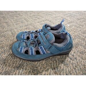 Orthofeet 875 Laguna Womens Blue Leather Fisherman Sandals Size 9 B Medium